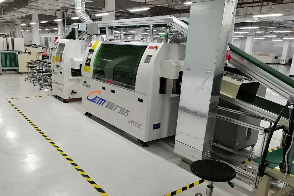 臺(tái)灣英華達(dá)集團(tuán)采購(gòu)我司一條插裝焊接整線（包含外置噴霧波峰焊焊接機(jī)，插件線，接駁臺(tái)，ICT測(cè)試機(jī)）